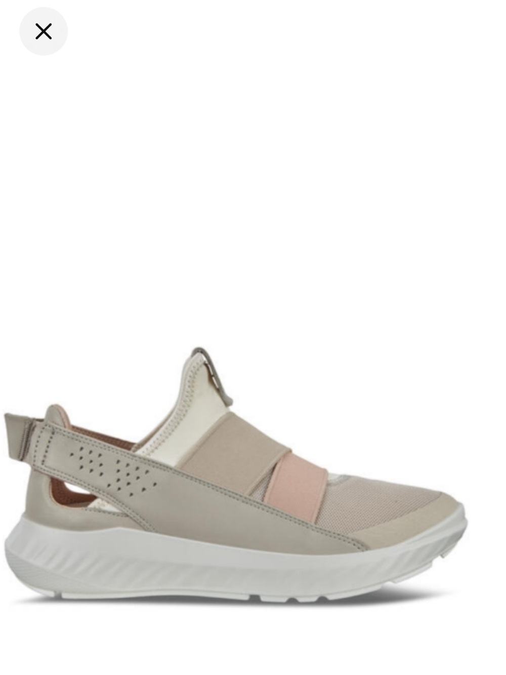 NWT $150 ECCO (Whoops) ST.1 Lite Slip-On Sneakers Gravel Blush EU 37 US 6-6.5